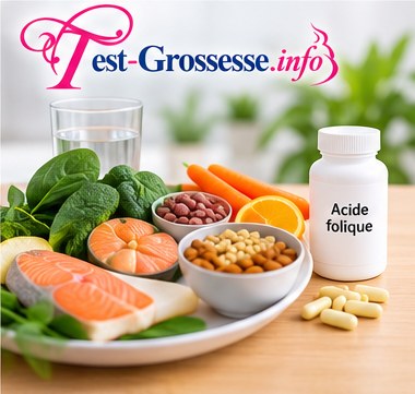 Repas équilibré et acide folique, pour l’alimentation pendant la grossesse.
